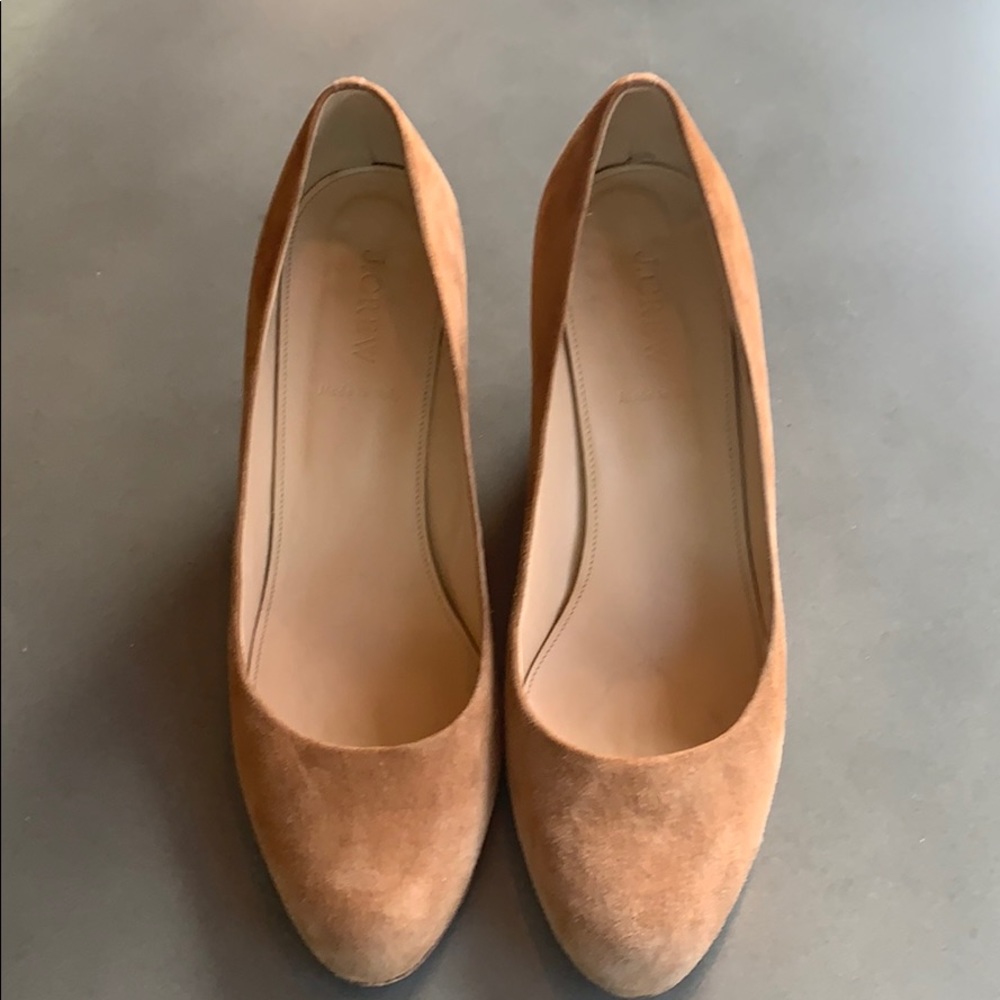 J Crew Suede Wedges ( Tan / Camel )